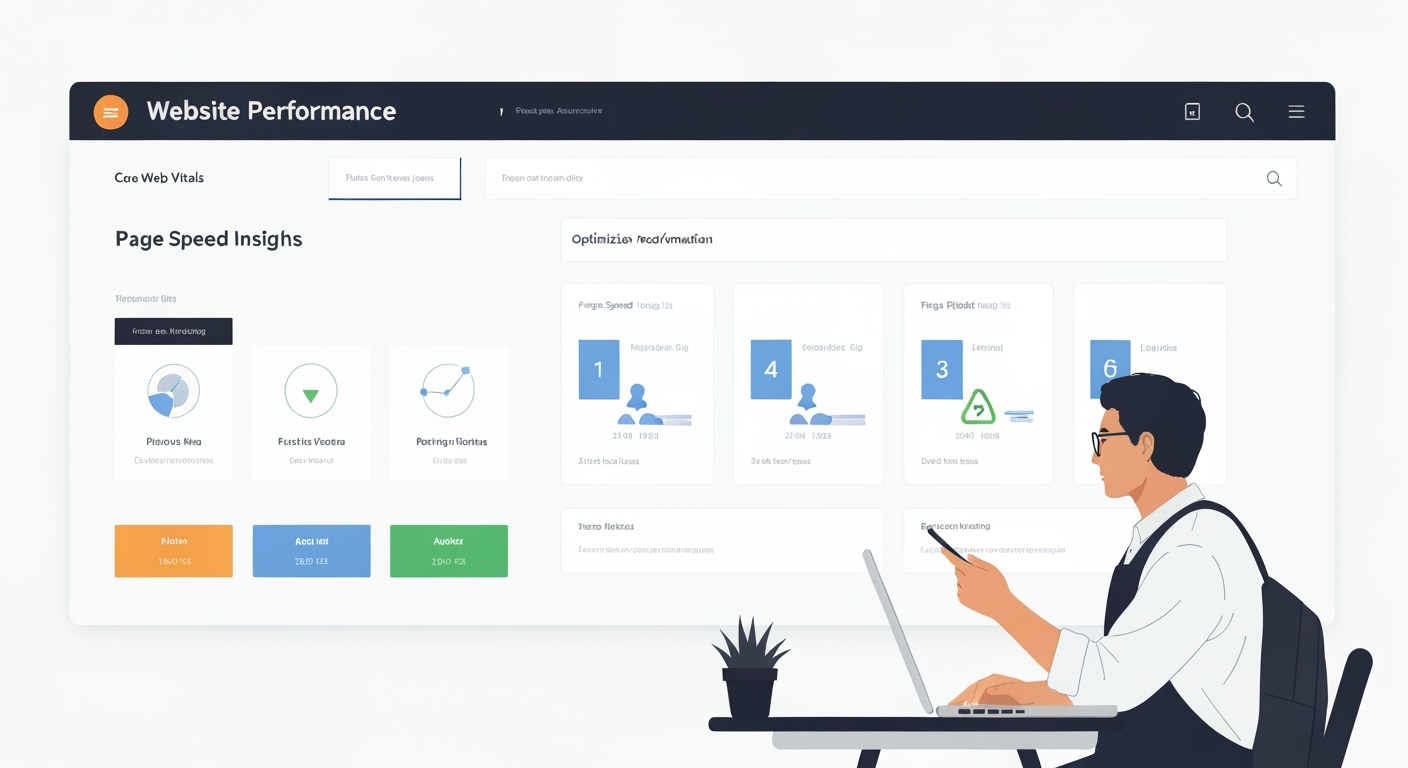 Core Web Vitals optimization dashboard and metrics