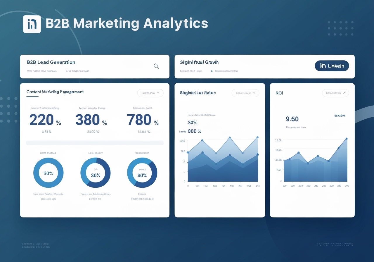 Edmonton B2B consulting firm lead generation campaign results showing LinkedIn advertising performance and content marketing metrics