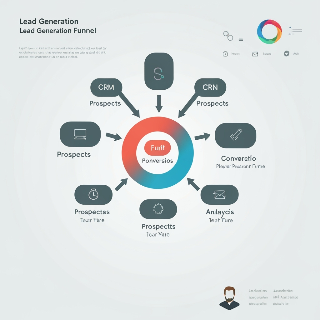 Lead generation funnel with conversion optimization elements