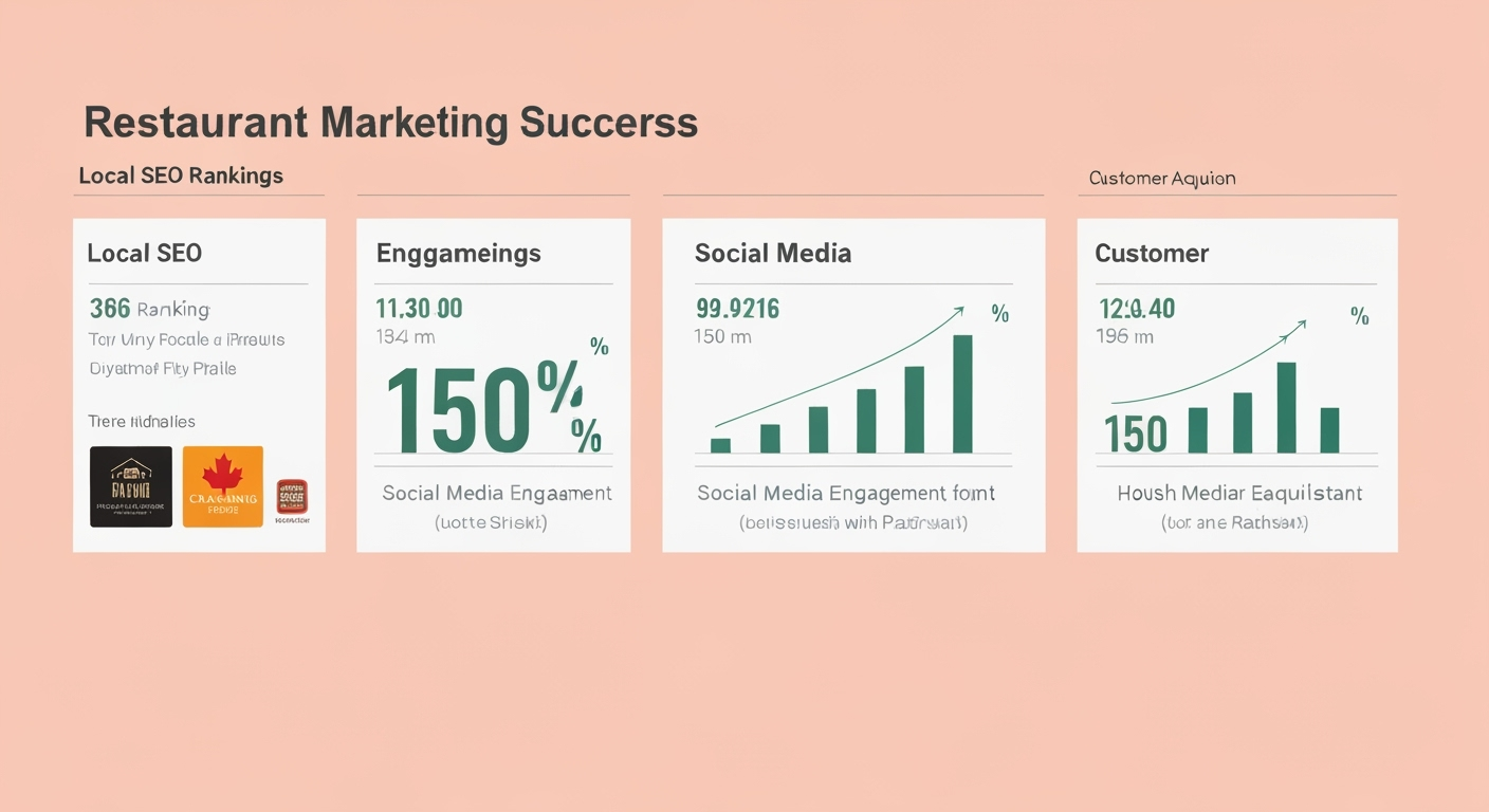 Restaurant chain digital marketing success with local SEO and social media growth