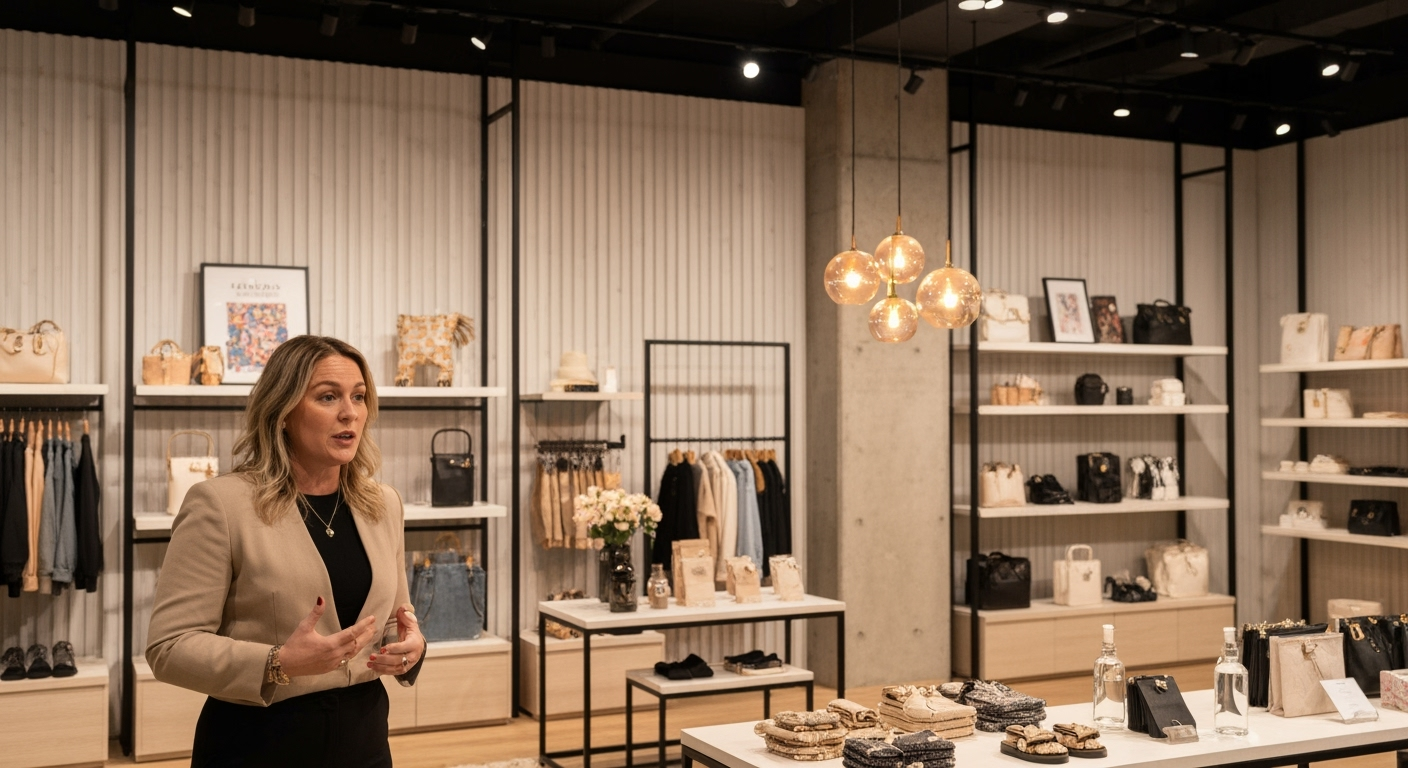 Video thumbnail showing Lisa Park in her retail store